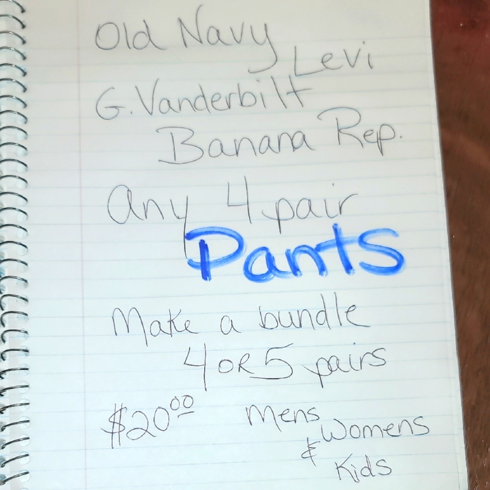 Pants Bundle 4 Or 5 $20